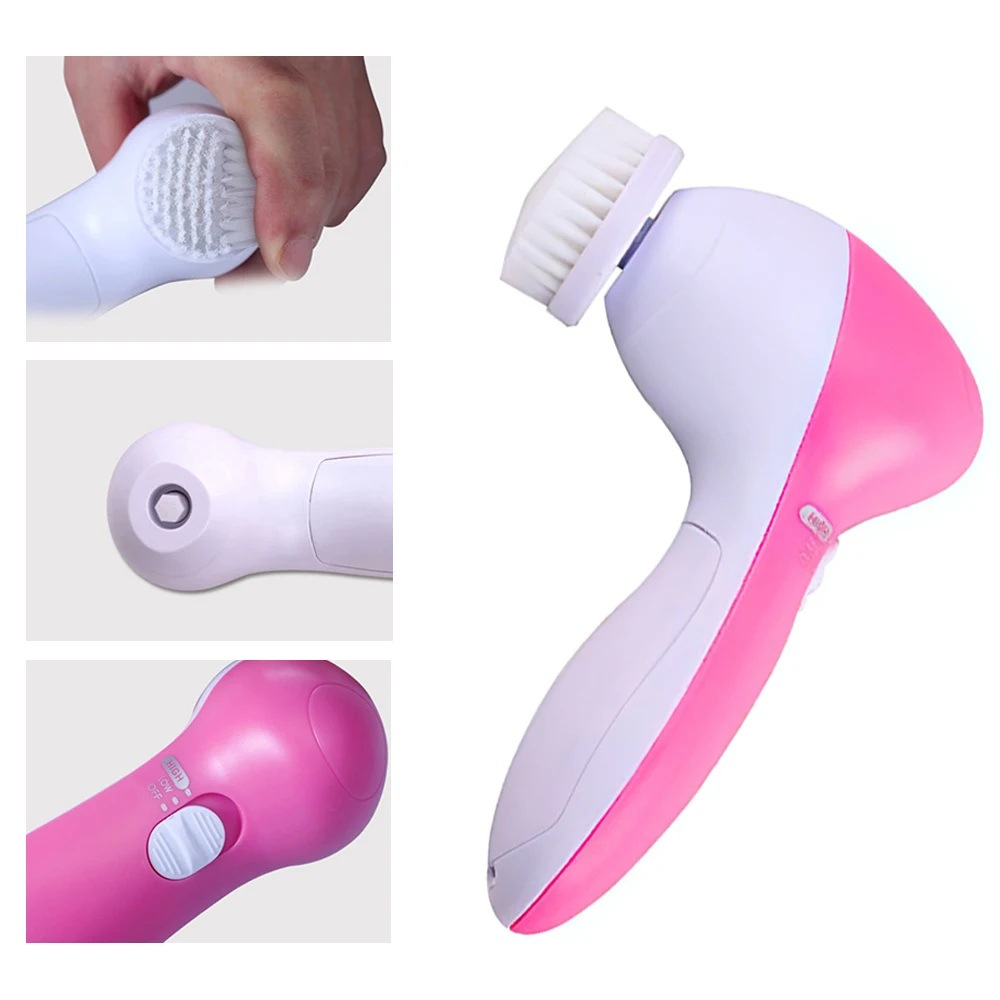 5 в 1 водостойкая щётка для лица|Устройства чистки лица| |