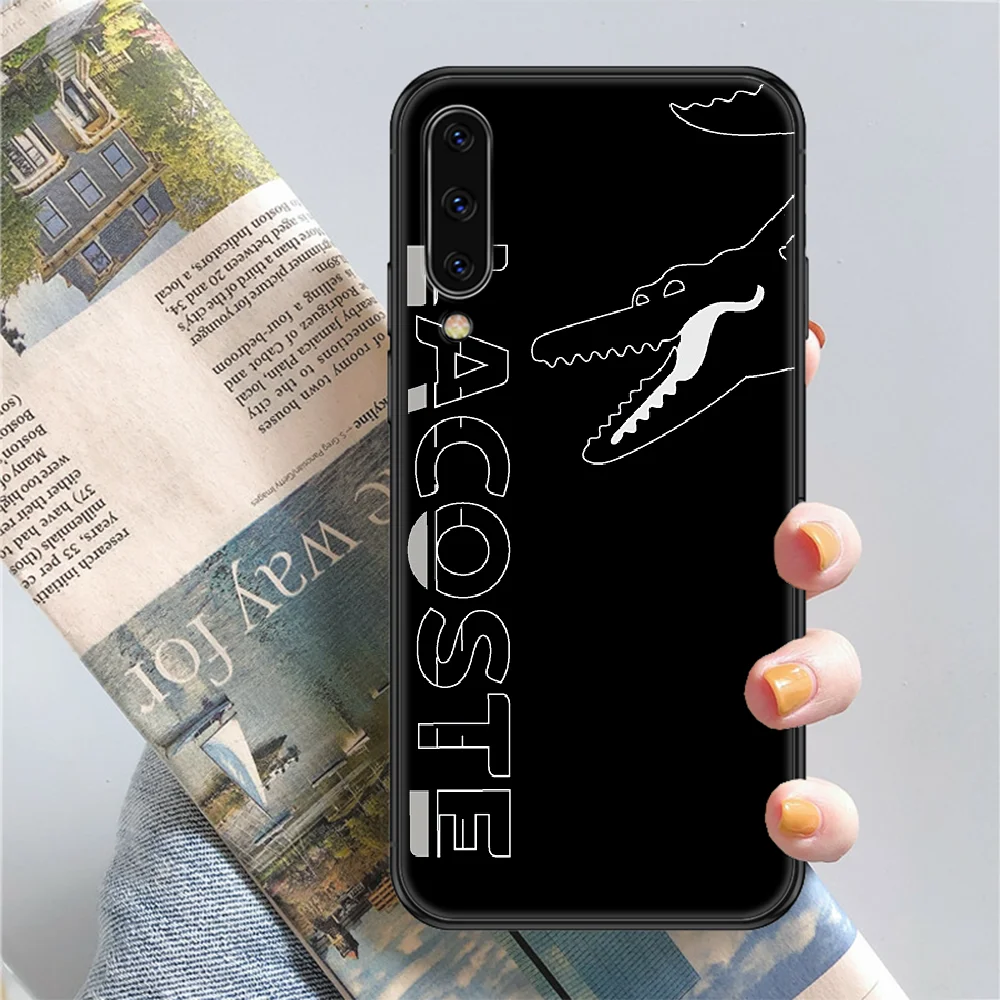 

French luxury Brand crocodile Phone case For Samsung Galaxy A 3 5 7 8 10 20 21 30 40 50 51 70 71 E S 2016 2018 4G black painting
