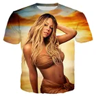 Новинка 2021, модные крутые футболки с 3D принтом Mariah Carey для мужчин и женщин, Повседневная стильная футболка, уличные Топы