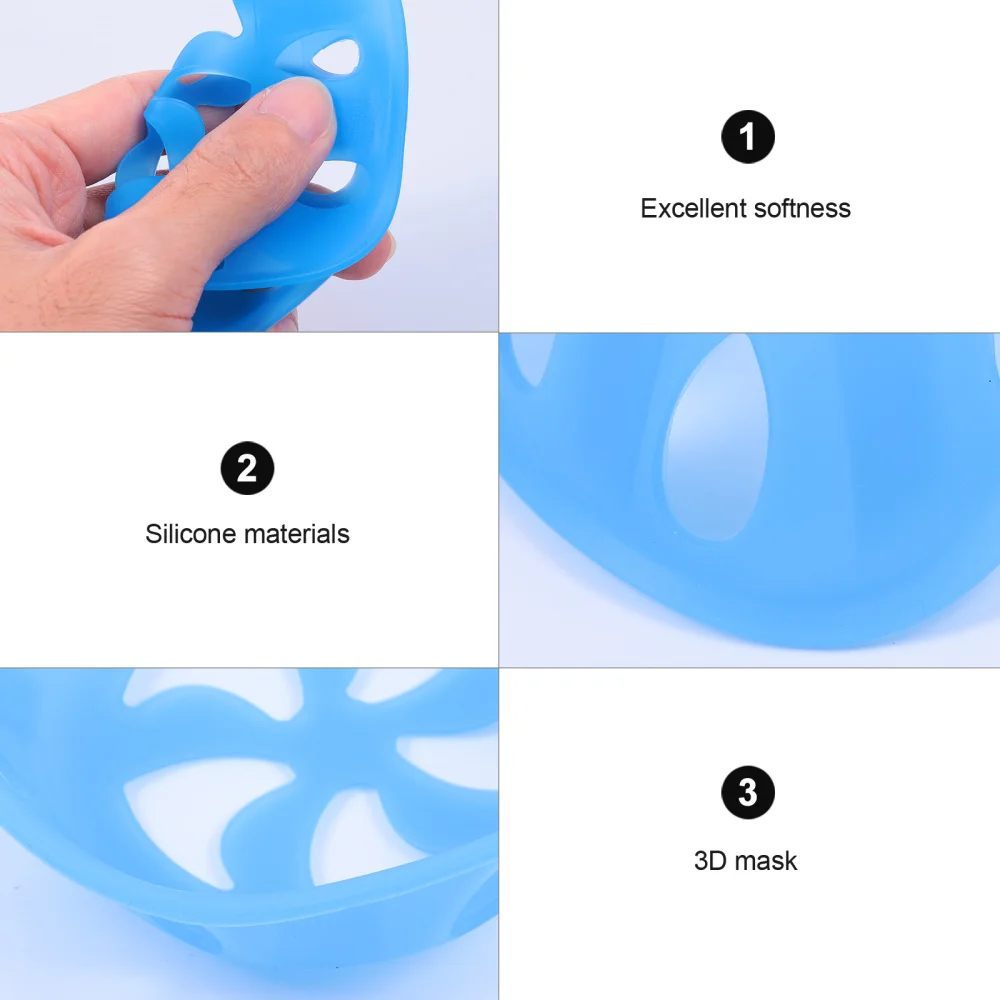 

5 Pcs Breathable Mask Holder Silicone Mask Inner Support Waterproof Mask Bracket
