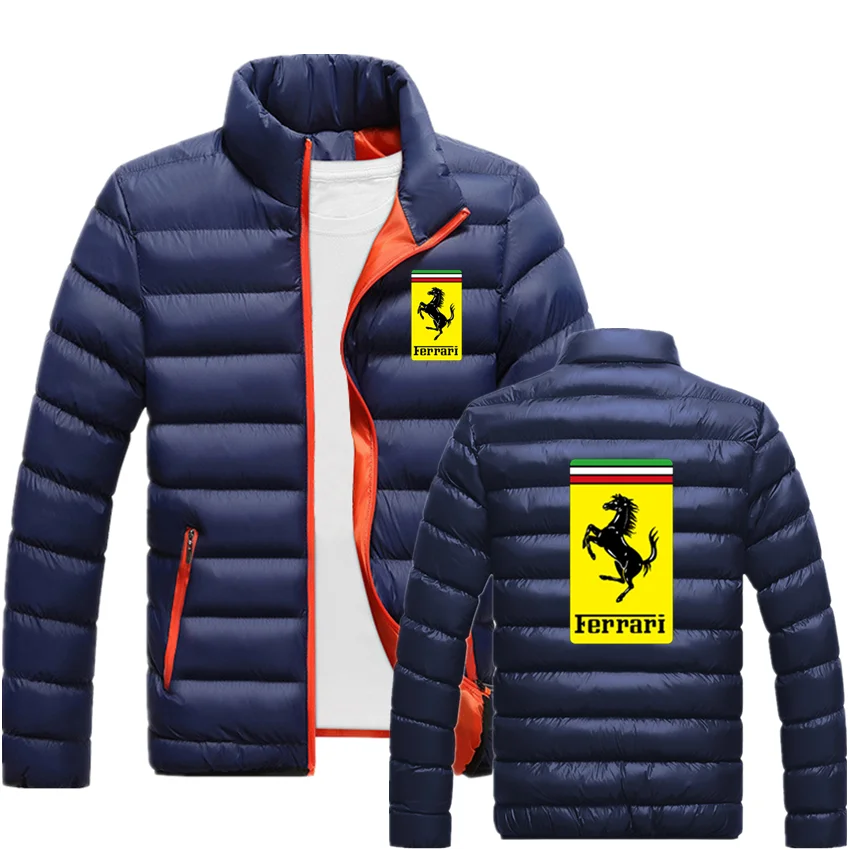 

Ferrari CAR LOGO 2021Spring Autumn Men's Jacket Hoodie Coat Casual Zipper Sweatshirt Men's Sportswear Fashion Men's Hoodie FAL18