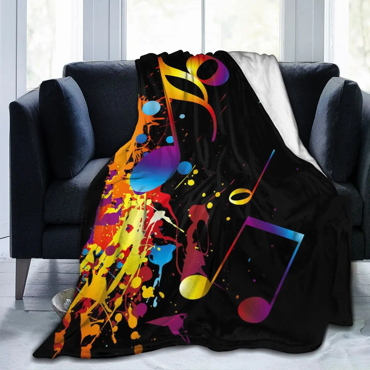 

Manta de franela estampada con personalidad en 3D, ropa de cama suave, cubierta de cama, decoración textil para el hogar