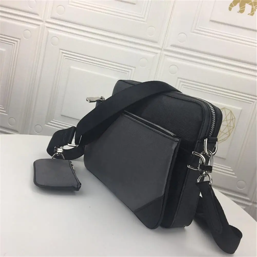 2021 fashion trend men s black nylon square shoulder bag messenger bag