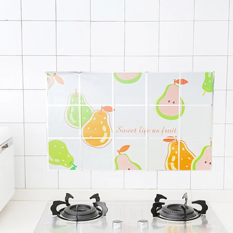 Самоклеящиеся наклейки для плитки 3 шт. бумажные высокотемпературные кухонные