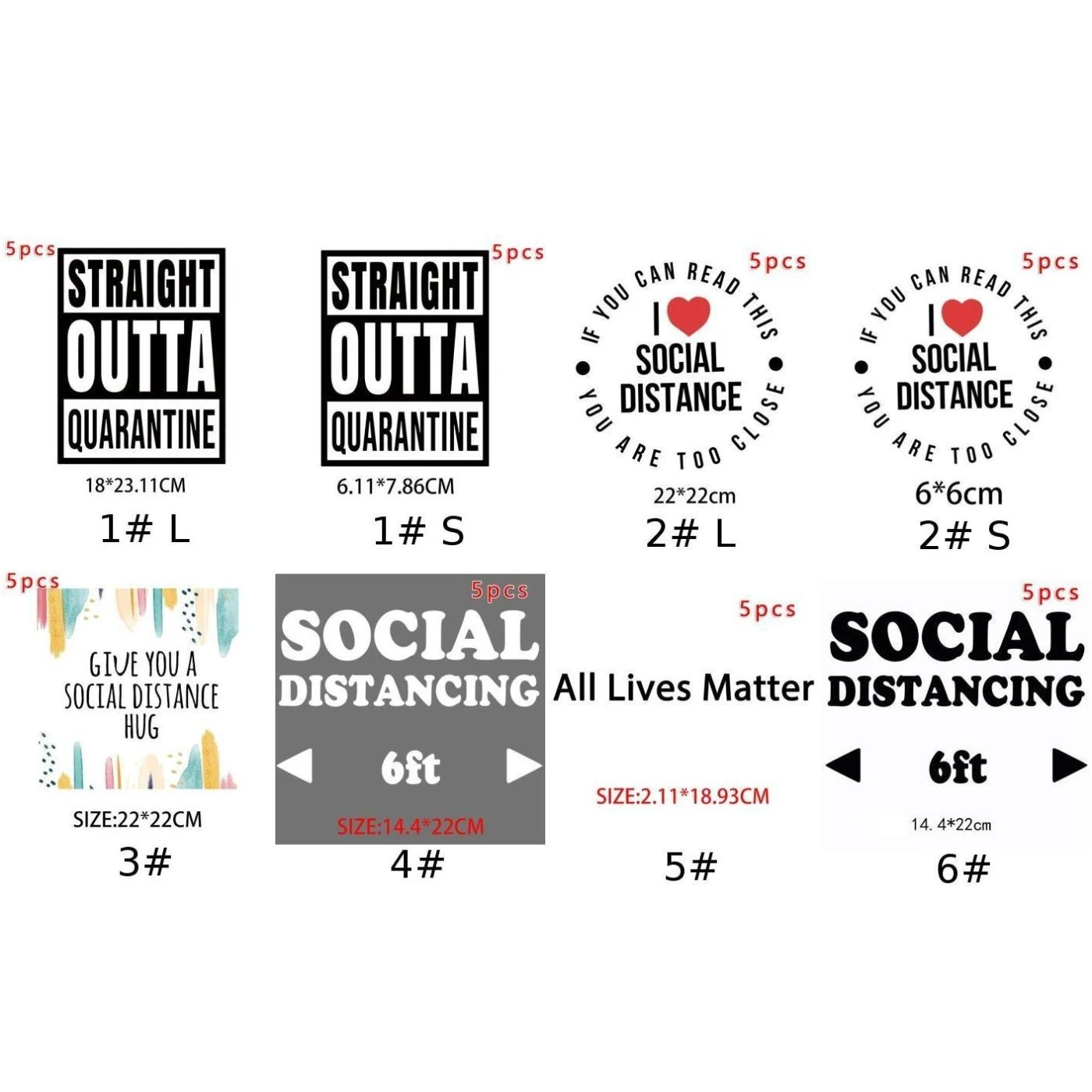 5 шт. наклейки для одежды с текстовым принтом декоративные аксессуары домашних