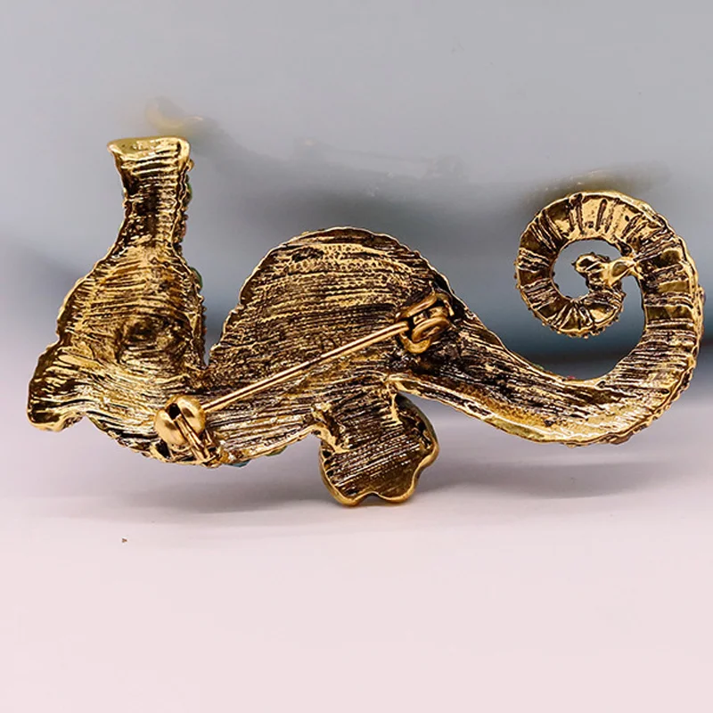 Модные хрустальные стразы морская лошадь брошь милые морские животные броши для