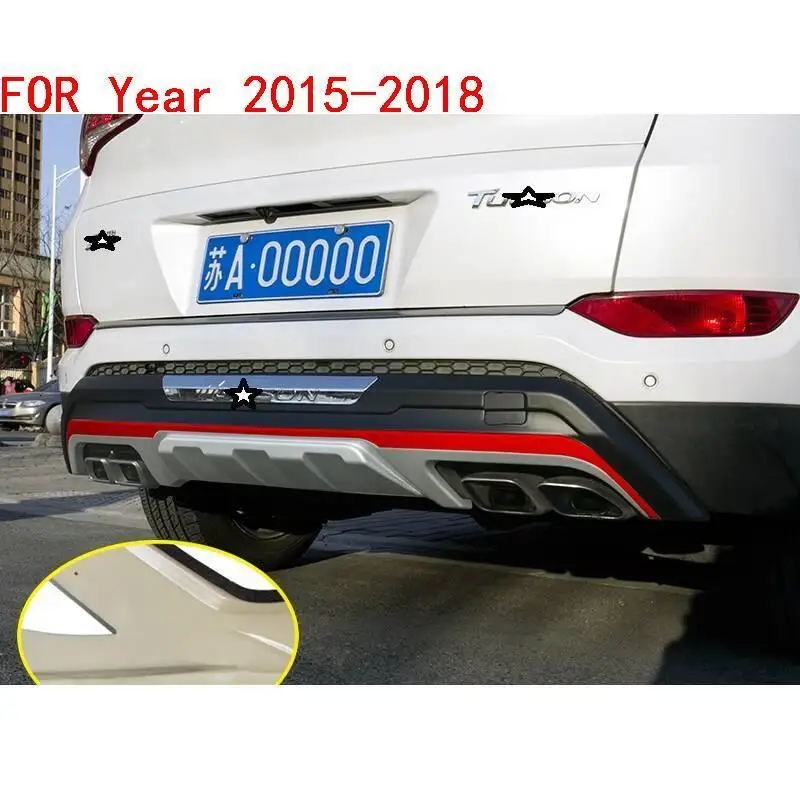 Стайлинг авто аксессуар внешний автомобильный тюнинг передняя губа Автомобильный задний диффузор бамперы 15 16 17 18 для hyundai Tucson