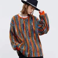 fashion women knitted sweater fashion oversized pullovers ladies winter loose sweater korean college style women stripes jumper