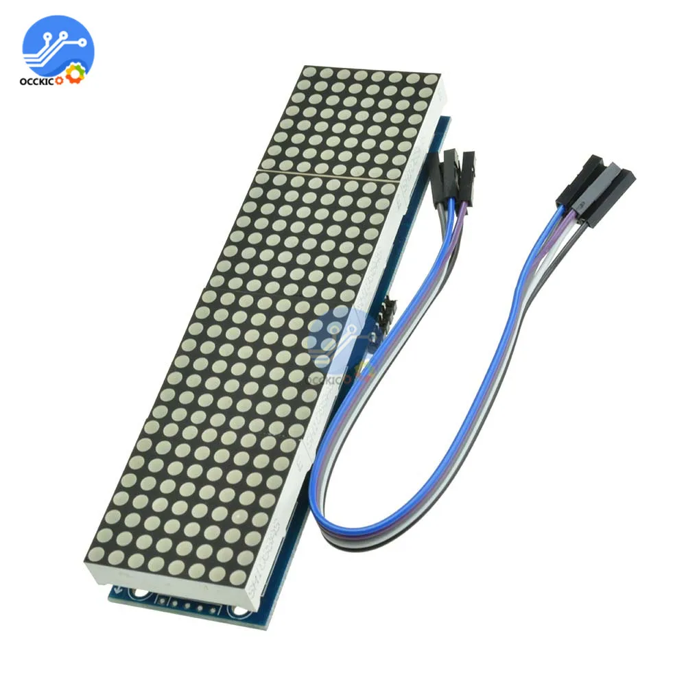 Микроконтроллер MAX7219 4 в 1 дисплей с 5P линейным матричным модулем для Arduino|display for