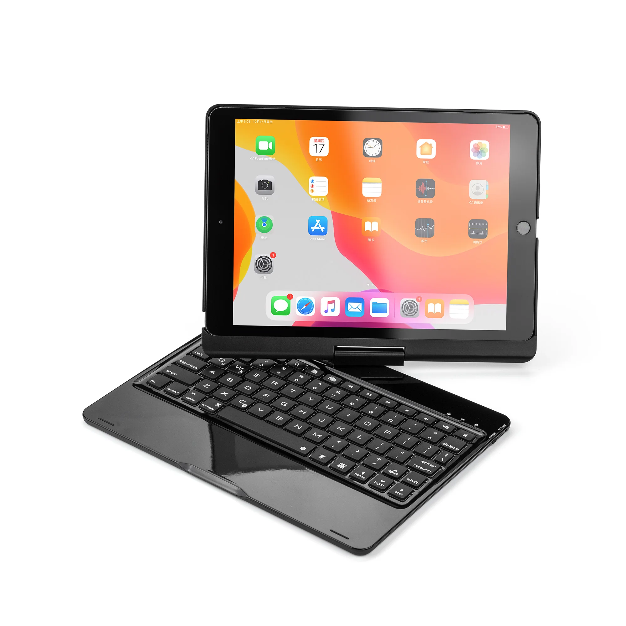 Беспроводная Bluetooth клавиатура чехол для ipad air1 2 ''алюминиевый светильник