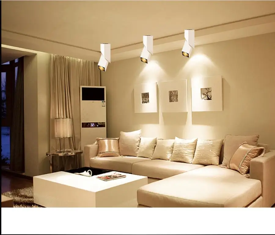 10 шт. COB LED трек свет арт куб потолочная поверхность монтируется Светодиодный