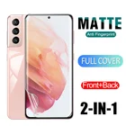 Новая матовая Гидрогелевая мягкая пленка с полным покрытием 2 в 1 Передняя и задняя для Samsung Galaxy S21 Plus ультрапротектор экрана на S 21 21 21 Plus