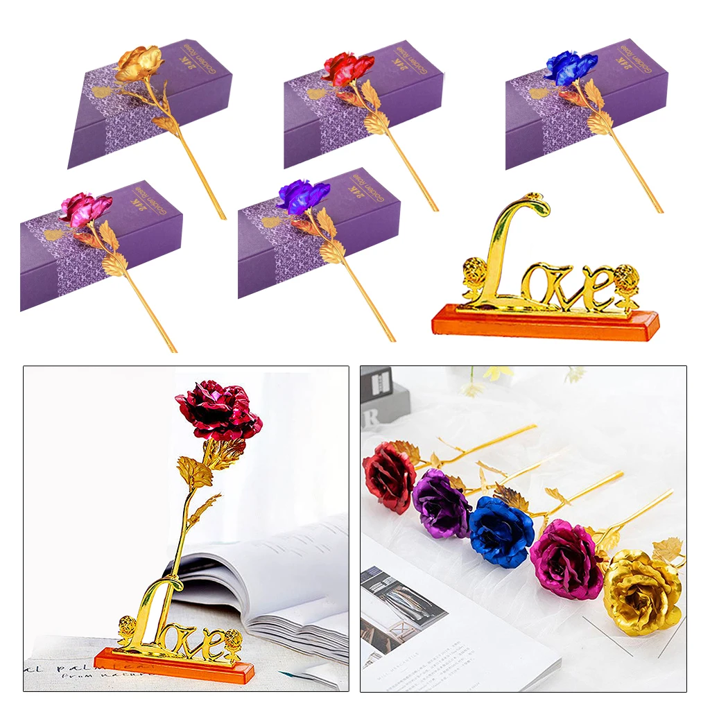 Свадебный подарок на день Святого Валентина с розой|Искусственные и сухие цветы|