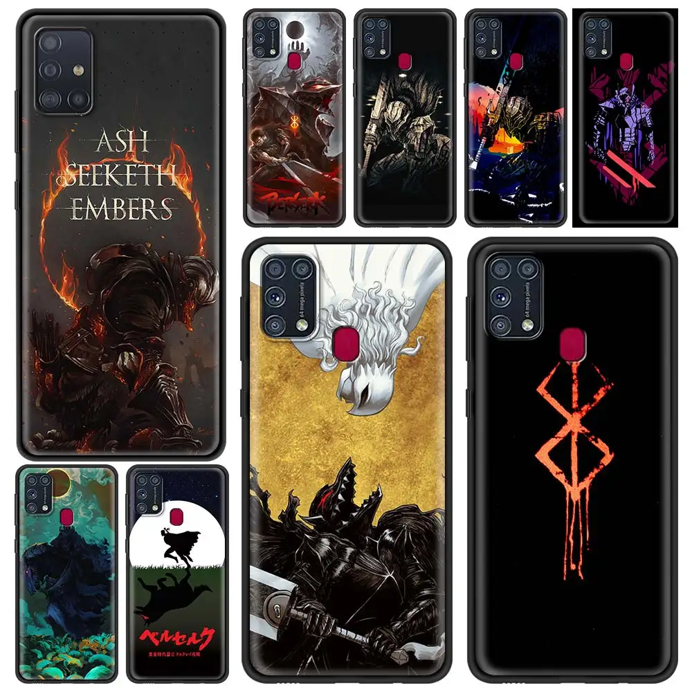 

Case for Samsung Galaxy M31 M51 M30s M31s M11 M01 M21 F41 M62 M42 M32 M12 F62 F52 F22 F12 A9 A7 Shell Berserk Guts Anime