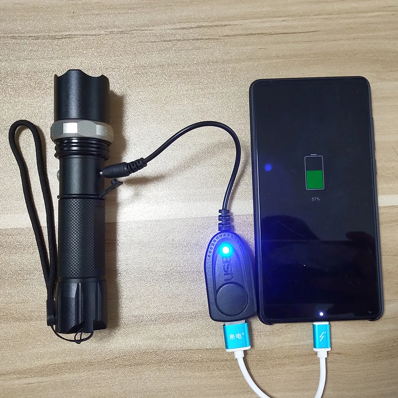 Litwod Z20 Powerbank Функция USB перезаряжаемый светодиодный фонарик XM-L T6 факел из