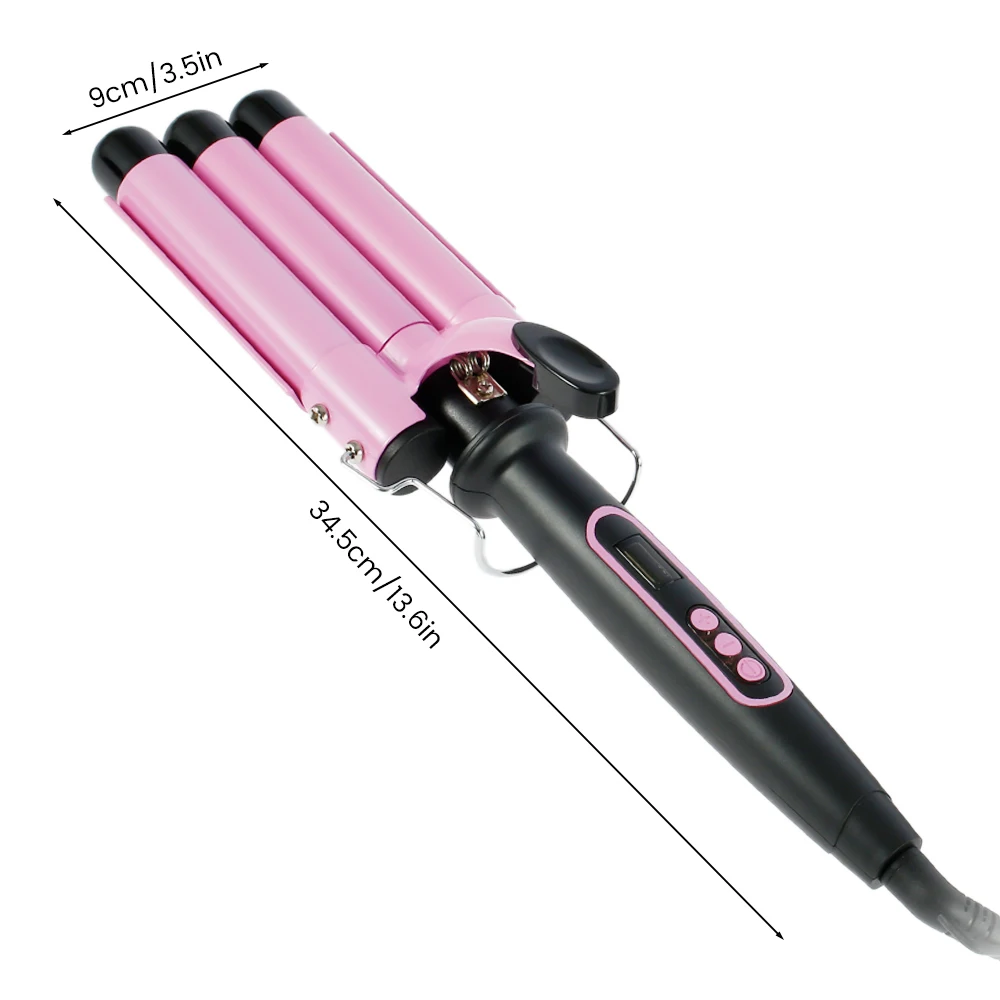 

NEW 3 Barrels Hair Curling Iron Automatic Perm Splint Ceramic Hair Curler Professional Hair Waver Styling Tools Hair Styler Wand