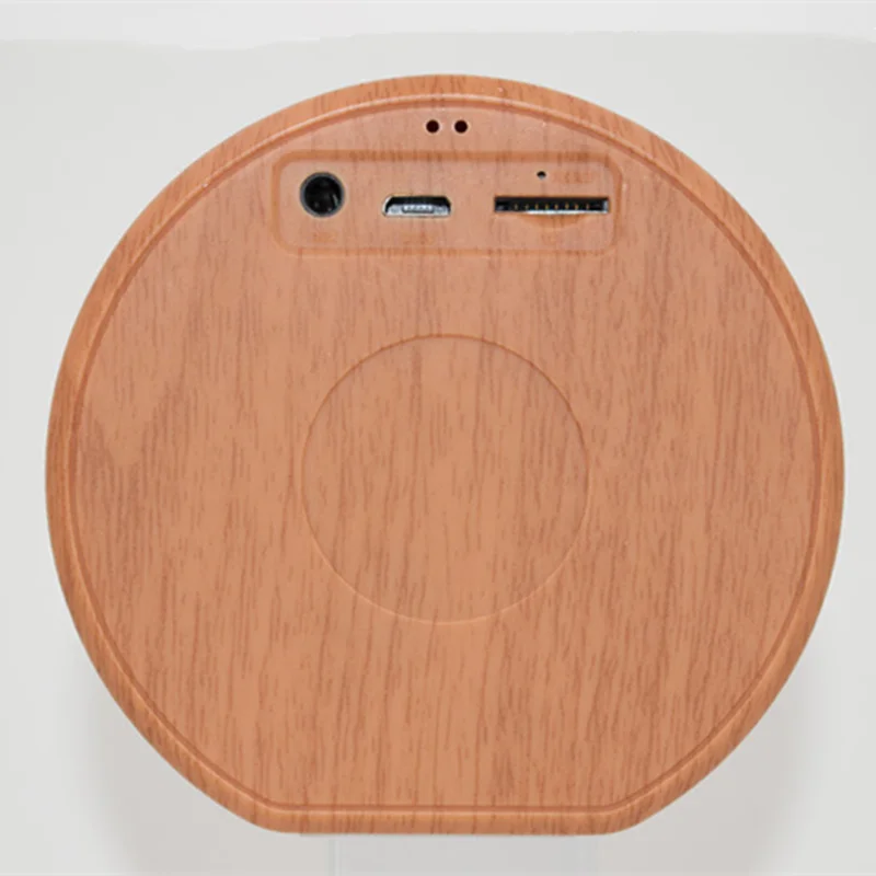 Деревянный Мини стерео Bluetooth динамик поддерживает TF Мультфильм с мобильной