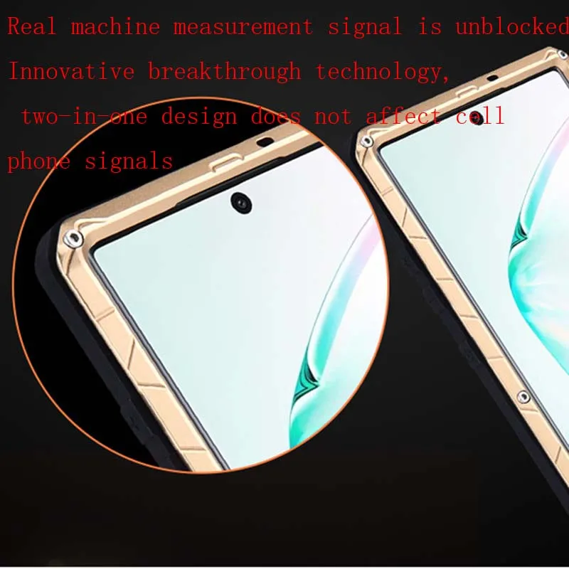 IMATCH чехол Роскошный Алюминиевый металлический силиконовый чехол для samsung Galaxy Note10 Note10Plus A50 A70 мобильный Футляр для телефона KS0317