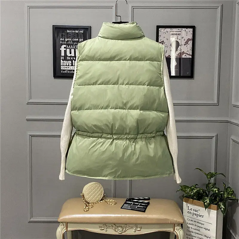 

Gilet Femme Fashion Vests For Women Sleeveless Jacket All-Match Korean Loose Woman Coats Autumn Winter 2020 Down Vest Women