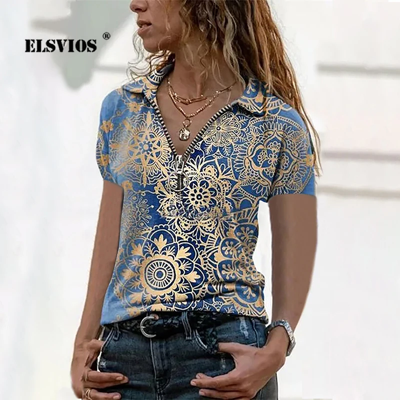 Модный женский пуловер на молнии с V-образным вырезом и короткими рукавами летняя