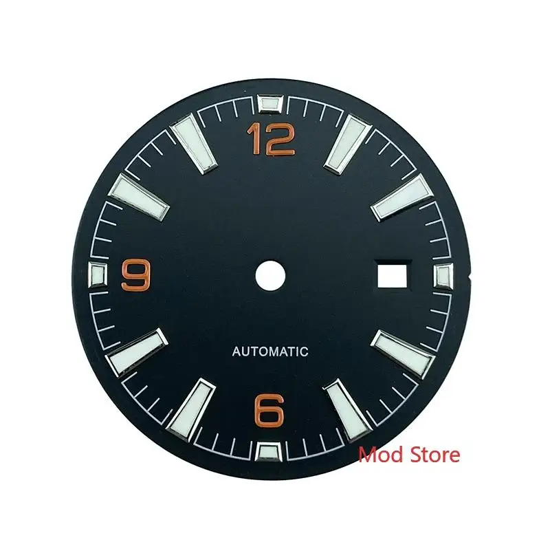 HOT 33mm New Nologo Black/Blue/Orange Sterile Watch Dial Fit ETA2824 Miyota8215 DG2813 Movement Sea Master Style Mens Watch