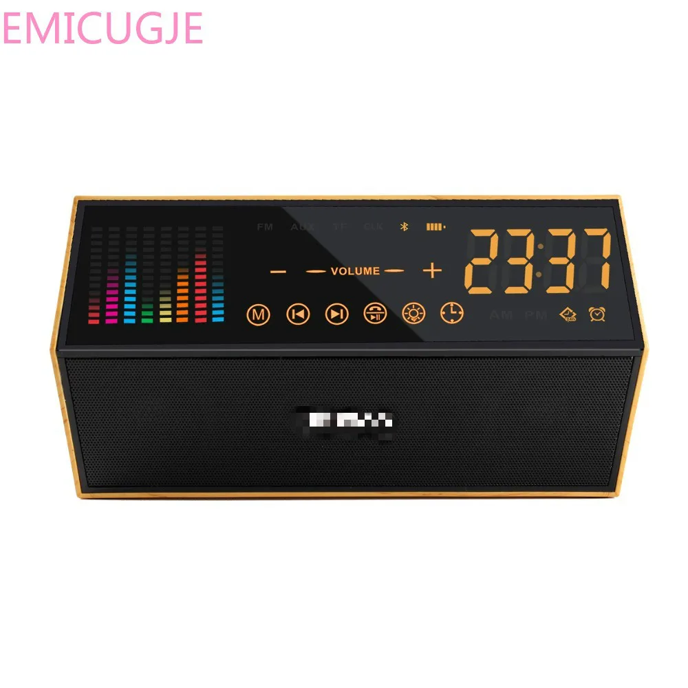 Сенсорный экран светодиодные цифровые часы с динамиком/Радио электронный