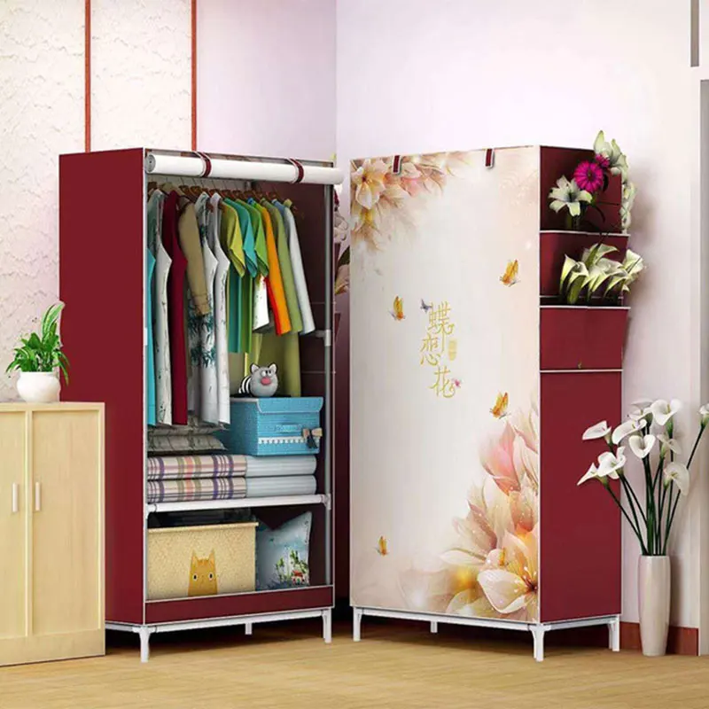 Шкаф с 3D рисунком нетканый складной шкаф армированная комбинация маленький