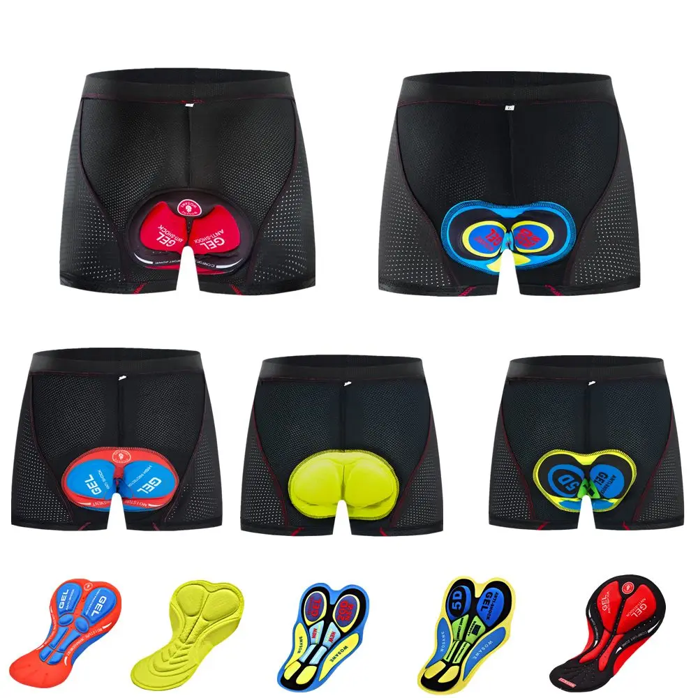 WOSAWE 2021 мужское женское Велосипедное Нижнее белье Шорты 5D мягкие противоударные