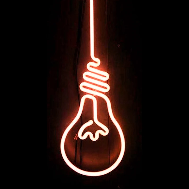 Gloeilamp lamp night light bar sign kawaii room decor Custom LED Neon for your Startup Company LOGO Office