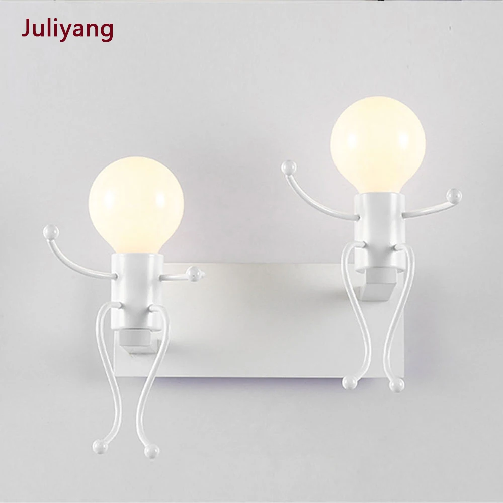 Современная Минималистичная креативная кованая железная лампа Злодей светодиодное украшение для коридора