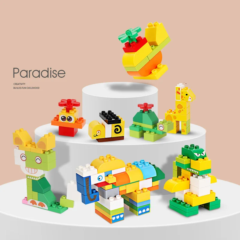Новые Красочные оптом большой блок для детей раннего обучения игрушки 266 шт.