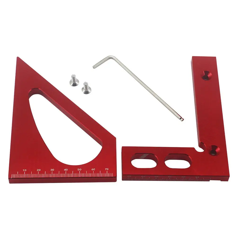 Line Ruler Woodworking Triangle Square Angle Measuring Tool Precision Accurate Tri-square Scriber Saw Guide | Инструменты