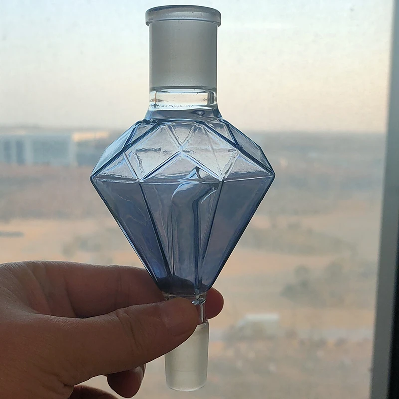 

Стеклянный кальян в форме алмаза SMOSMO, деталь для металлического кальяна, коллектор табака для курения