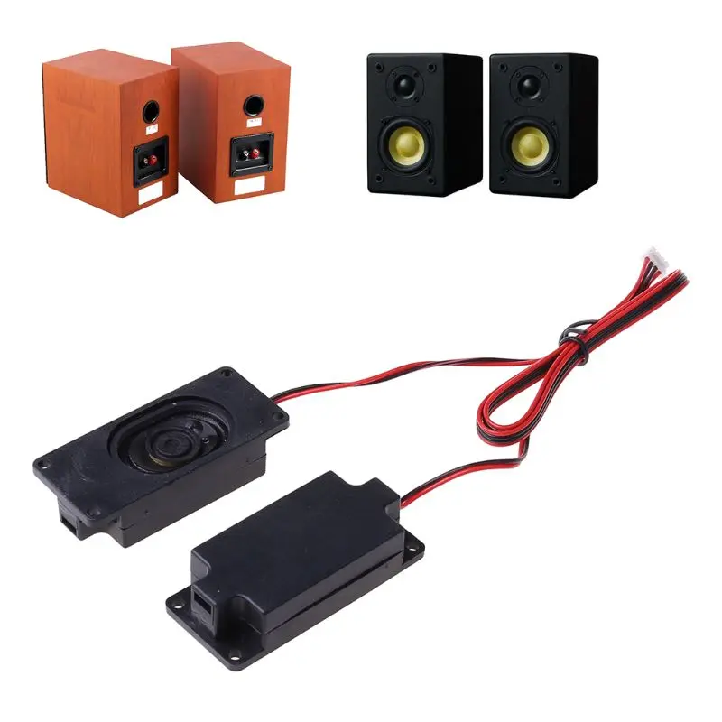 OOTDTY 2X 4 Ohm 3W 3070 Реклама LCD ТВ динамик s громкий прямоугольник динамик|Комплекты АС| |