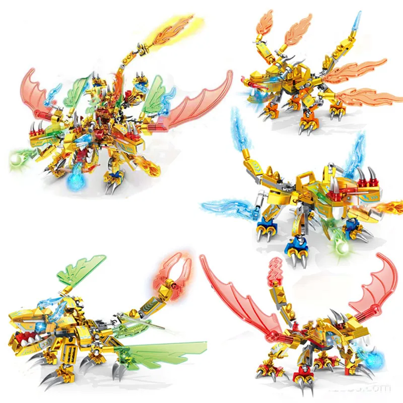 

2021 New Ninja Dragon Knight Swordsman Model KAI JAY ZANE Figures Building Blocks Kids Toys Bricks Gift for Children Boys