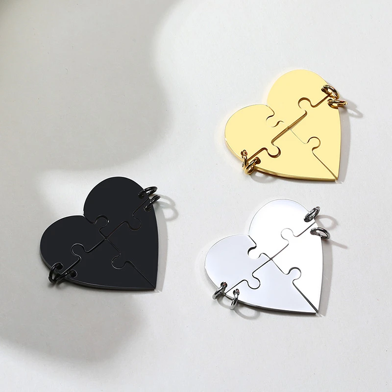 Бесплатная Персонализированная подвеска в виде сердца набор цепочки с кулонами