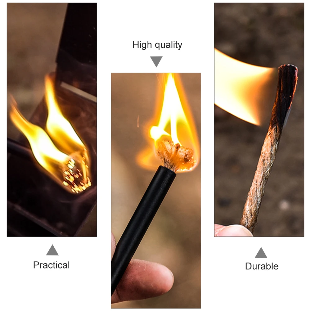 Портативный шнур Tinder Fire Starter аксессуары для кемпинга принадлежности выживания на