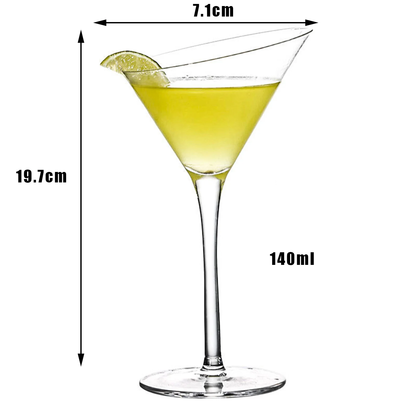 Спиральный бокал для коктейлей вращающийся мартини оригинальный вина с длинным
