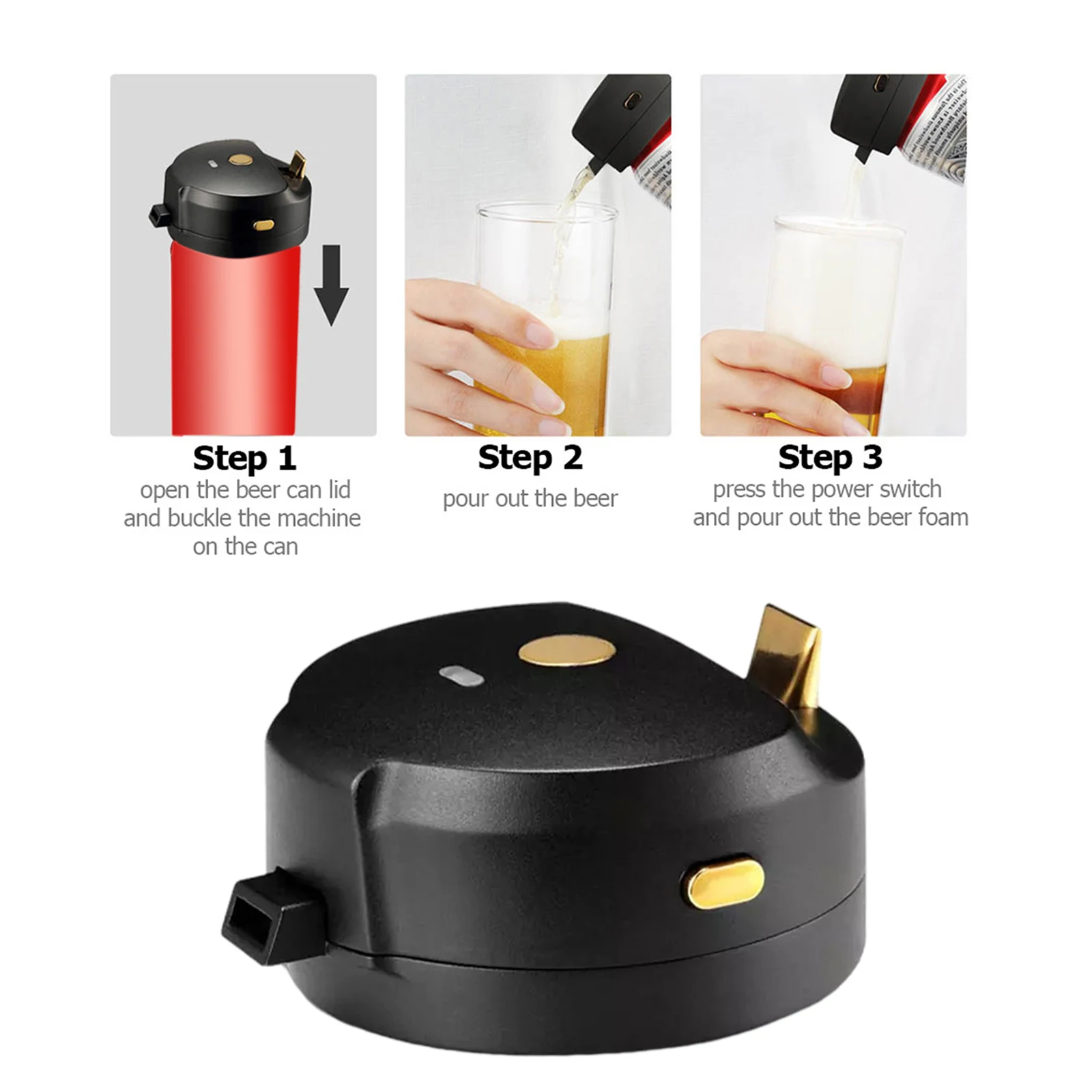 

Beer Bubblers Beer Foaming Machine Special Purpose for Beer Foam, DIY Beer Foamer Frother Maker