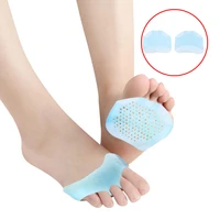 1pair bule forefoot pads silicone foot cushion foot pain relief toe separators foot care