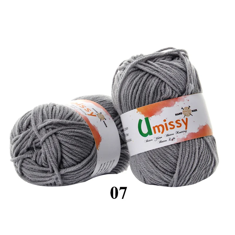 1pc 07 1 шт. пряжа для ручного вязания Хлопок Вязание Пряжа для Вязания Пряжи для Вязания Антистатические Мягкие Дешевые Пряжи Заводская Цена для Продажи 25 г - Цвет: 1pc 07