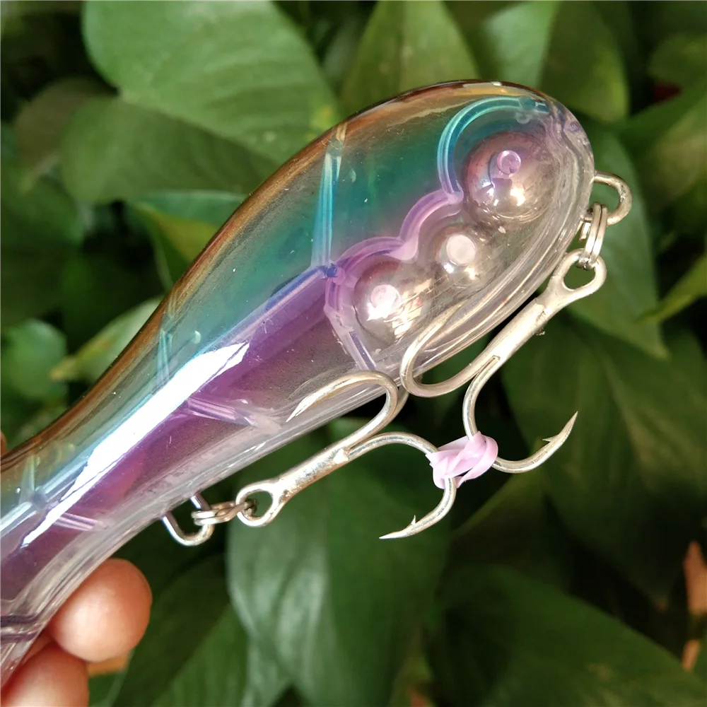 

Swolfy 4pcs 10cm 32g Popper Fishing Lure Hard Artificial Bass Bait 3D Eyes Plastic Wobblers Trout Fishing Tackle