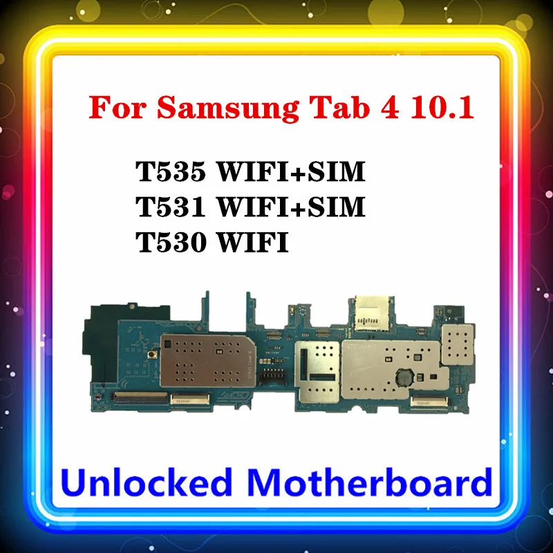 Материнская плата для Samsung Galaxy Tab 4 10 1 T530 T531 T535 Wi-Fi/WLAN версия поддержка Wi-Fi + SIM