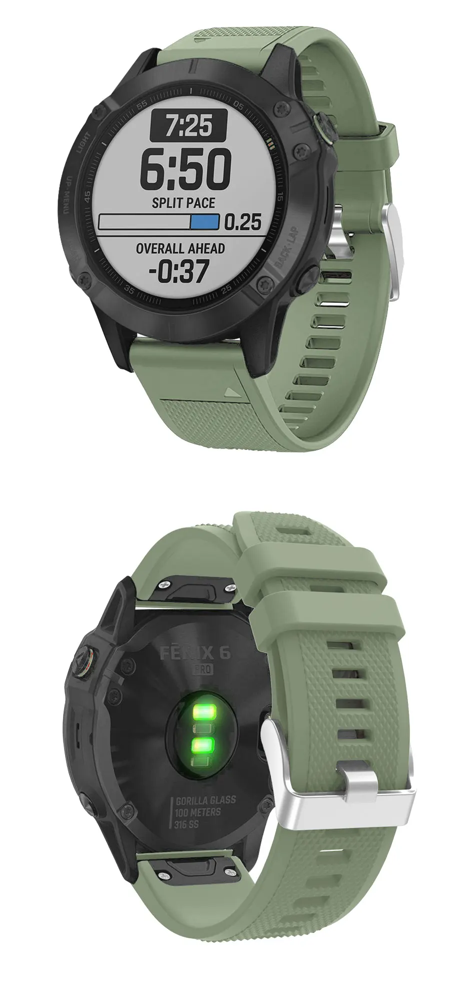 26 22 20 мм ремешок для часов Garmin Fenix 5X5 5S Plus 6S 6 6X Pro 3 3HR 935 часы Quick Release силиконовый легкий ремешок на запястье