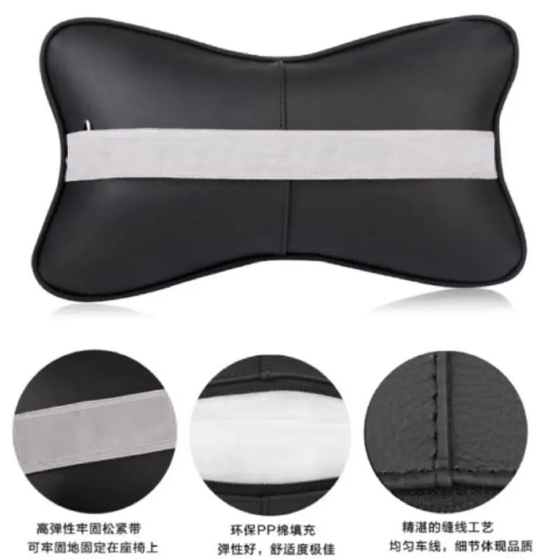 Автомобильный подголовник для сиденья Skoda 3D защита шеи с кожаной/автомобильной