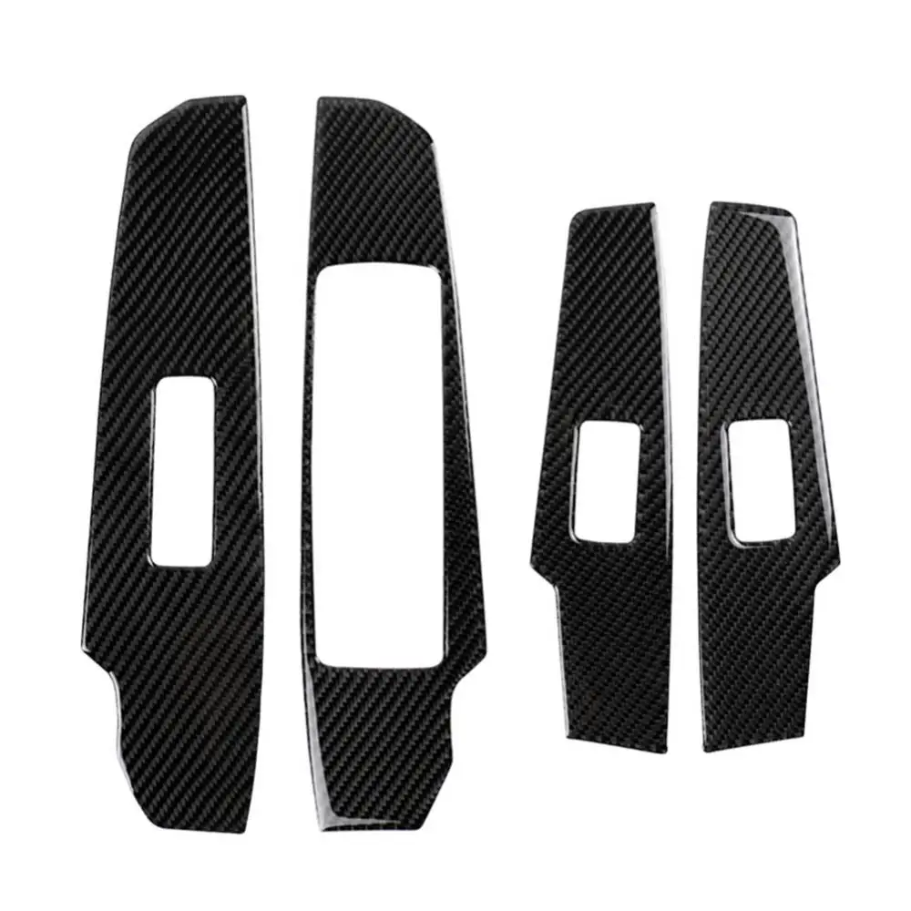 

2Pcs/Set Car Window Lift Button Panel Stickers Decor Left Drive Car Accessories