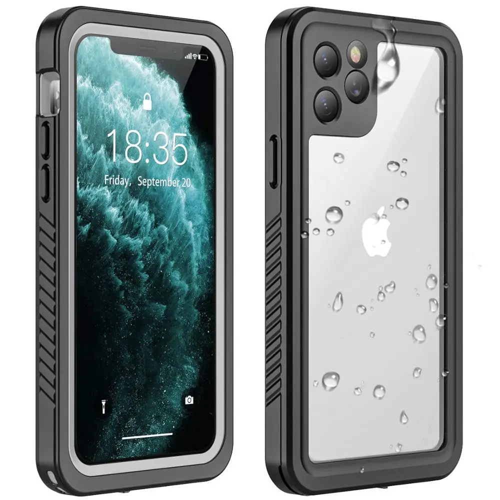 Водонепроницаемый пылезащитный телефонный чехол для iPhone 11 Pro Max полная защита под