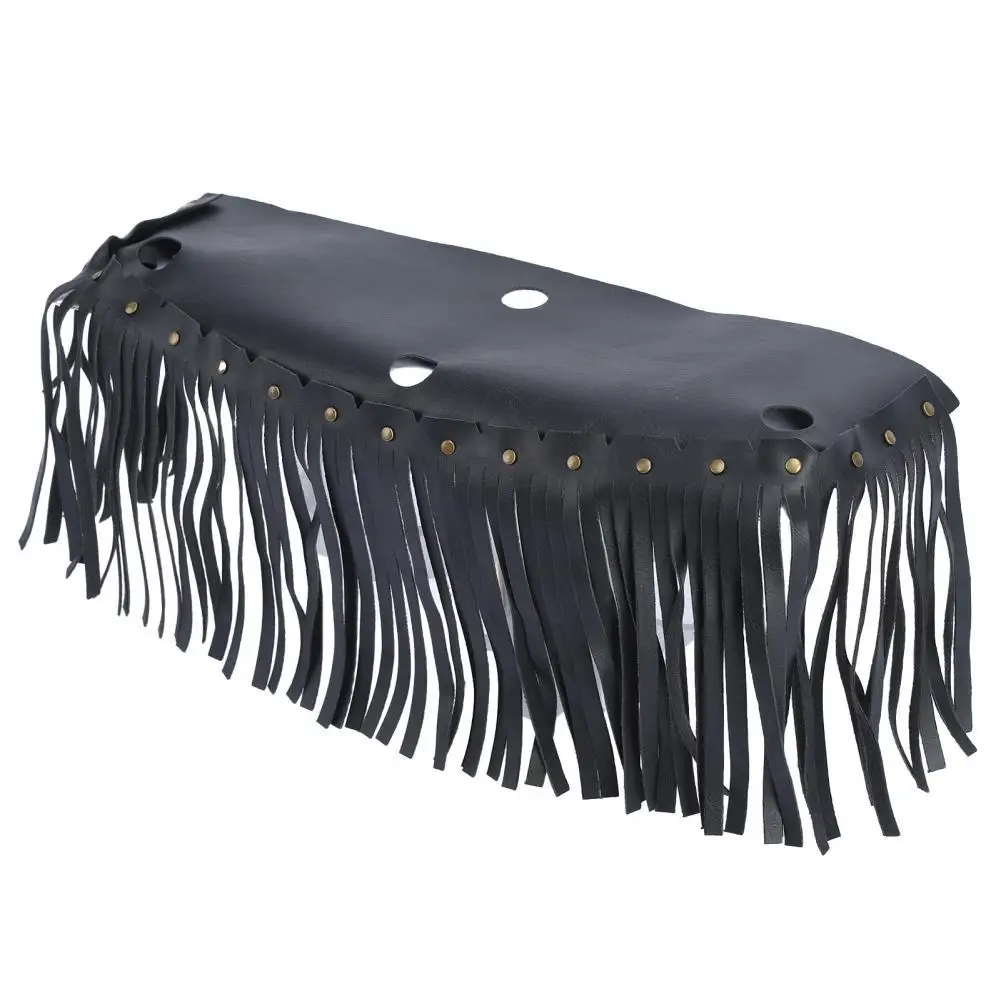 

2Pcs Floorboard Fringe Cool Vintage Faux Leather Front Pedal Classic Foot Pegs Cover Tassel for Glide Motorcycle