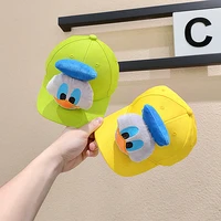 disney donald duck childrens hat cartoon cute peaked cap baby thin sun visor baseball cap traveling style adjustable hat