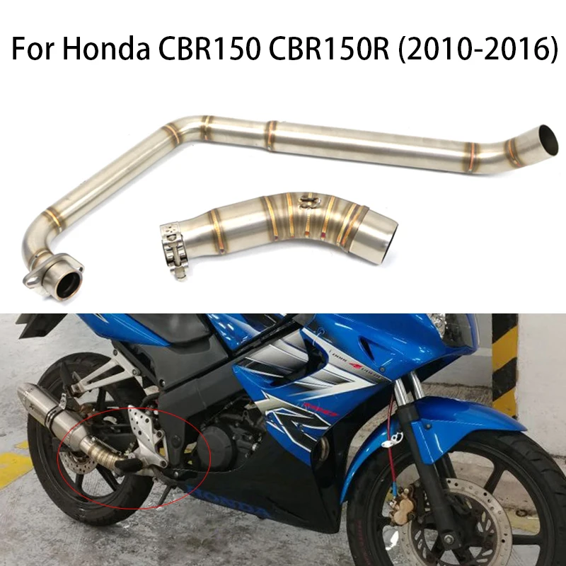 For Honda CBR150 CBR150R CB150R 150 CBR Modified Motocross Motorcycle Exhaust Front Middle Link Pipe Connect Section Pit Bike